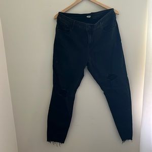 Old Navy rock star super skinny black jeans